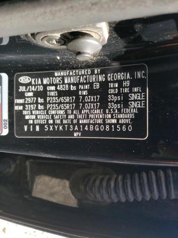 Photo 10 from auction – 2011 KIA SORENTO BA with VIN 5XYKT3A14BG081560
