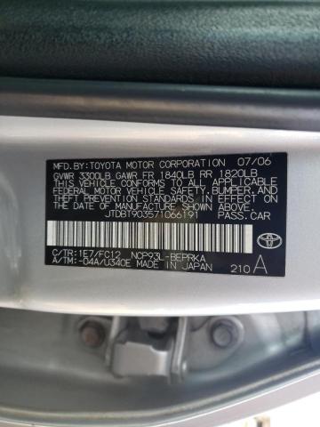 Photo 10 from auction – 2007 TOYOTA YARIS with VIN JTDBT903571066191