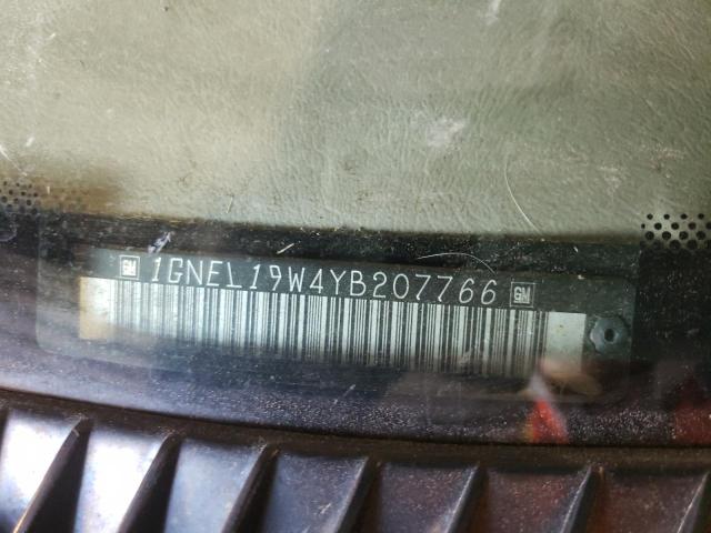 Photo 10 from auction – 2000 CHEVROLET ASTRO with VIN 1GNEL19W4YB207766