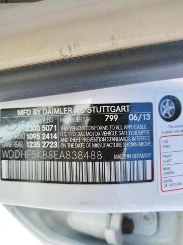 Photo 10 from auction – 2014 MERCEDES-BENZ E 350 with VIN WDDHF5KB8EA838488