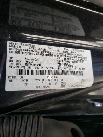 Photo 10 from auction – 2012 FORD FOCUS SE with VIN 1FAHP3F28CL312455