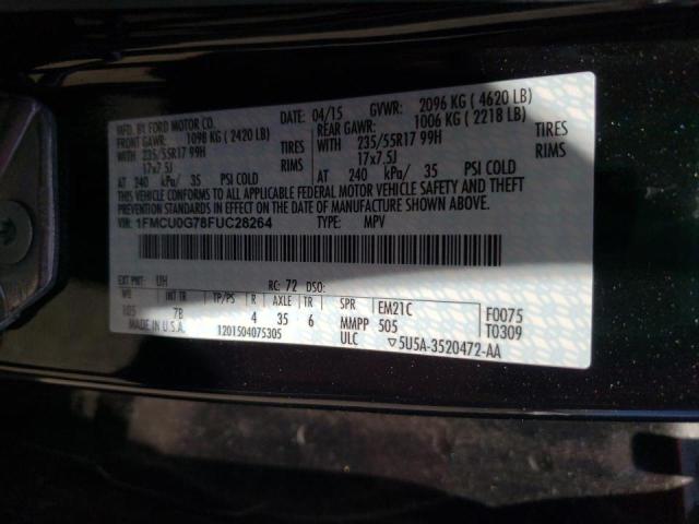 Photo 10 from auction – 2015 FORD ESCAPE S with VIN 1FMCU0G78FUC28264