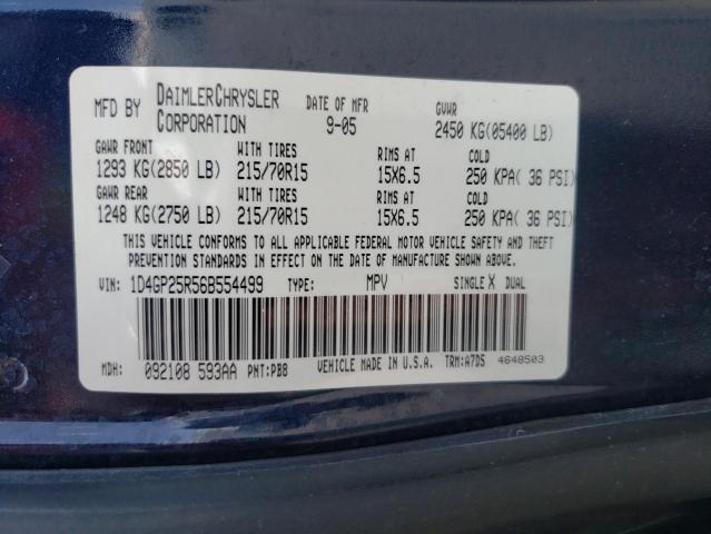 Photo 10 from auction – 2006 DODGE CARAVAN SE with VIN 1D4GP25R56B554499