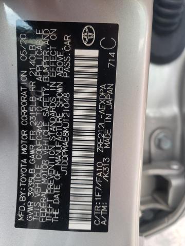 Photo 10 from auction – 2021 TOYOTA COROLLA L with VIN JTDDPMAE8MJ121048