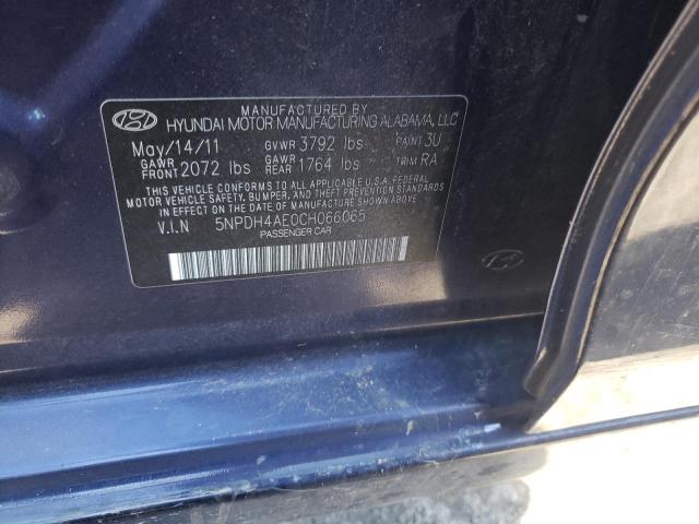Photo 10 from auction – 2012 HYUNDAI ELANTRA GL with VIN 5NPDH4AE0CH066065