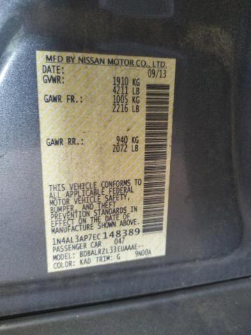 Photo 10 from auction – 2014 NISSAN ALTIMA 2.5 with VIN 1N4AL3AP7EC148389