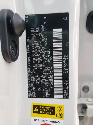 Photo 10 from auction – 2013 TOYOTA HIGHLANDER with VIN 5TDYK3EH9DS121741