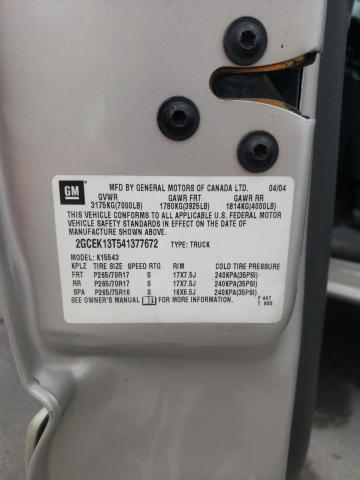 Photo 10 from auction – 2004 CHEVROLET SILVERADO with VIN 2GCEK13T541377672