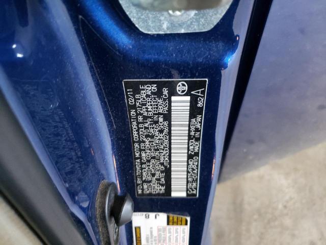Photo 10 from auction – 2011 TOYOTA PRIUS with VIN JTDKN3DU2B0278698