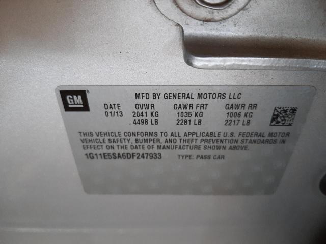 Photo 10 from auction – 2013 CHEVROLET MALIBU 2LT with VIN 1G11E5SA6DF247933