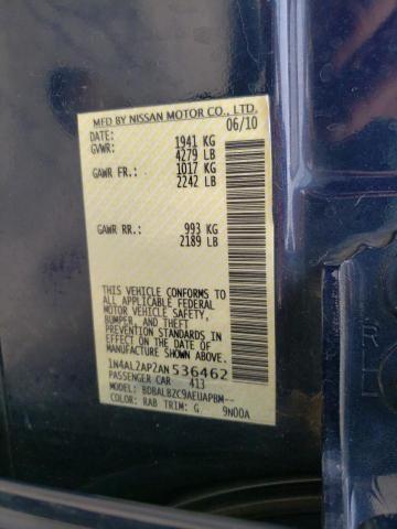 Photo 10 from auction – 2010 NISSAN ALTIMA BAS with VIN 1N4AL2AP2AN536462