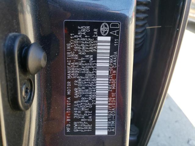 Photo 10 from auction – 2011 TOYOTA COROLLA BA with VIN 2T1BU4EE5BC732531