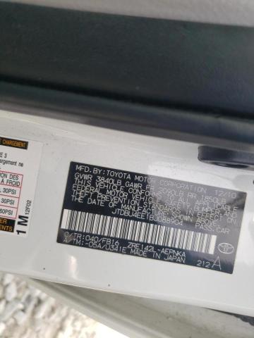 Photo 10 from auction – 2011 TOYOTA COROLLA BA with VIN JTDBU4EE1BJ088904