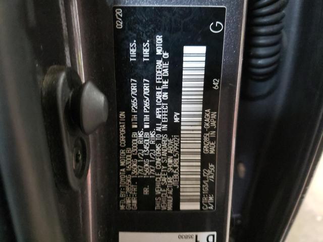 Photo 10 from auction – 2020 TOYOTA 4RUNNER SR with VIN JTEBU5JR8L5799021