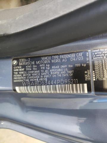 Photo 10 from auction – 2004 BMW 330 CI with VIN WBABD53444PD95211