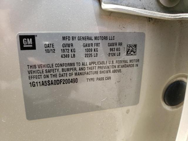 Photo 10 from auction – 2013 CHEVROLET MALIBU LS with VIN 1G11A5SA0DF200490