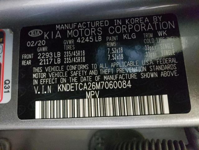 Photo 10 from auction – 2021 KIA SELTOS SX with VIN KNDETCA26M7060084