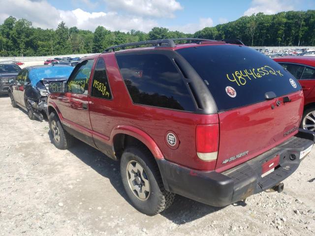 Photo 3 from auction – 2001 CHEVROLET BLAZER with VIN 1GNCT18W91K219099