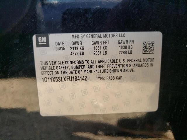 Photo 10 from auction – 2015 CHEVROLET IMPALA LS with VIN 1G11X5SLXFU134142
