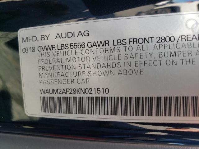 Photo 10 from auction – 2019 AUDI A6 PRESTIG with VIN WAUM2AF29KN021510