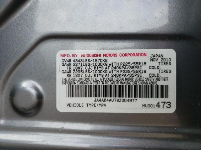 Photo 10 from auction – 2011 MITSUBISHI OUTLANDER with VIN JA4AR4AU7BZ004977