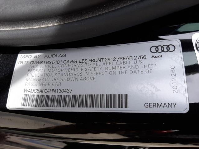 Photo 10 from auction – 2017 AUDI A6 PREMIUM with VIN WAUG8AFC4HN130437