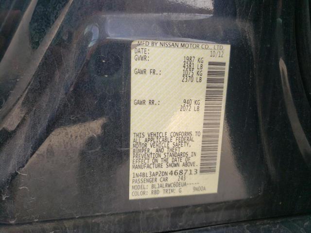 Photo 10 from auction – 2013 NISSAN ALTIMA 3.5 with VIN 1N4BL3AP2DN468713