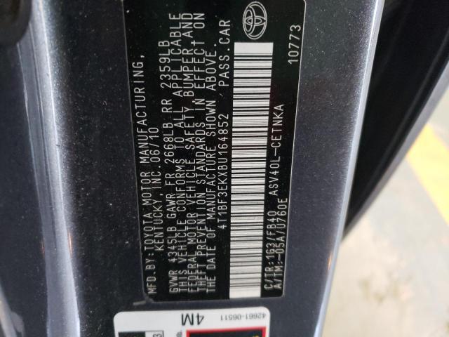 Photo 10 from auction – 2011 TOYOTA CAMRY BASE with VIN 4T1BF3EKXBU164852