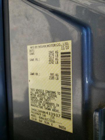 Photo 10 from auction – 2011 NISSAN ALTIMA BAS with VIN 1N4AL2APXBN433937