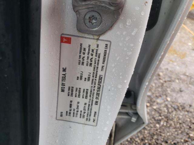Photo 10 from auction – 2018 TESLA MODEL 3 with VIN 5YJ3E1EAXJF023021