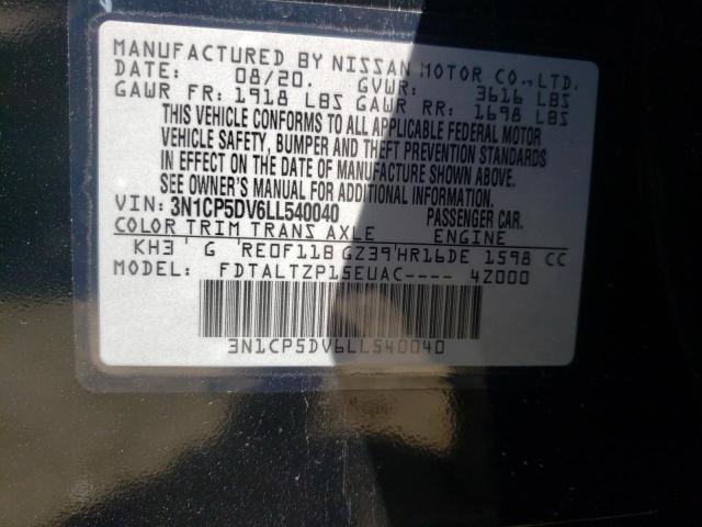 Photo 10 from auction – 2020 NISSAN KICKS with VIN 3N1CP5DV6LL540040