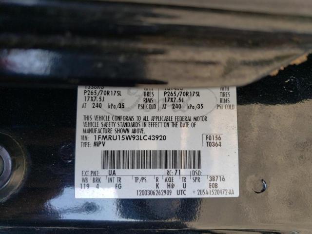 Photo 10 from auction – 2003 FORD EXPEDITION with VIN 1FMRU15W93LC43920