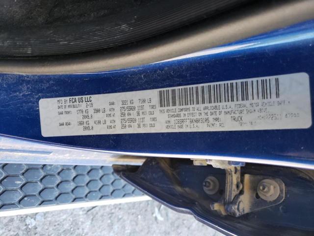 Photo 10 from auction – 2019 RAM 1500 BIG H with VIN 1C6SRFFT6KN803105