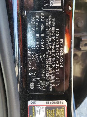 Photo 10 from auction – 2014 KIA RIO LX with VIN KNADM5A36E6367871