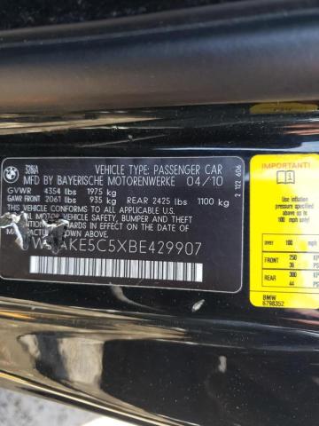 Photo 10 from auction – 2010 BMW 328I SULE with VIN WBAKE5C5XBE429907