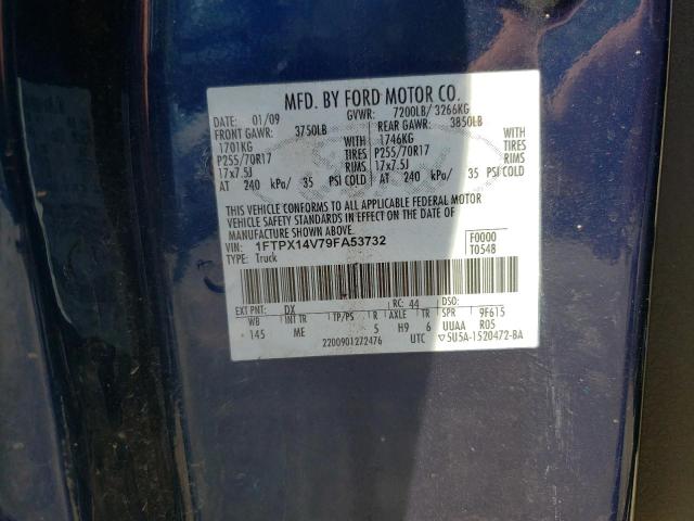 Photo 10 from auction – 2009 FORD F150 SUPER with VIN 1FTPX14V79FA53732