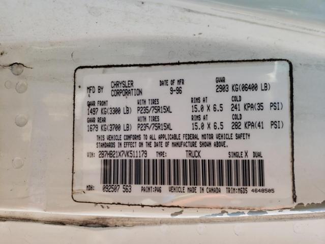 Photo 10 from auction – 1997 DODGE RAM VAN B2 with VIN 2B7HB21X7VK511179