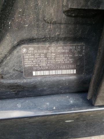 Photo 10 from auction – 2009 BMW 328 XI with VIN WBAPK73579A452881