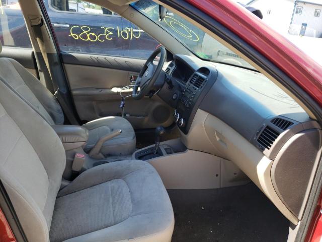 Photo 5 from auction – 2009 KIA SPECTRA EX with VIN KNAFE222895662377