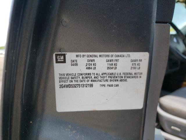 Photo 10 from auction – 2005 BUICK LACROSSE C with VIN 2G4WD532751312199