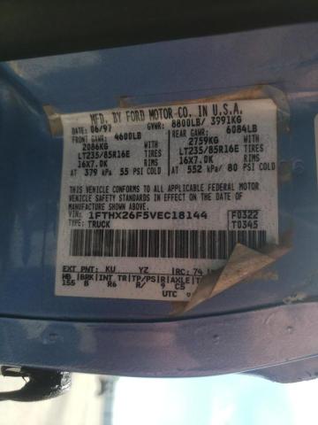Photo 10 from auction – 1997 FORD F250 with VIN 1FTHX26F5VEC18144