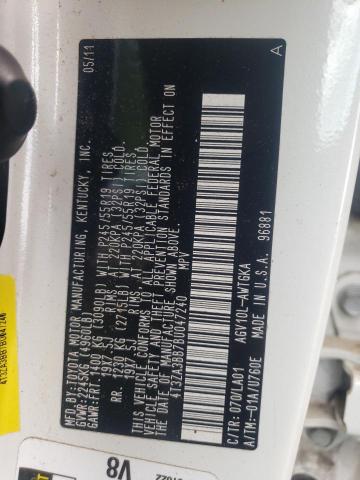 Photo 10 from auction – 2011 TOYOTA VENZA with VIN 4T3ZA3BB7BU047240