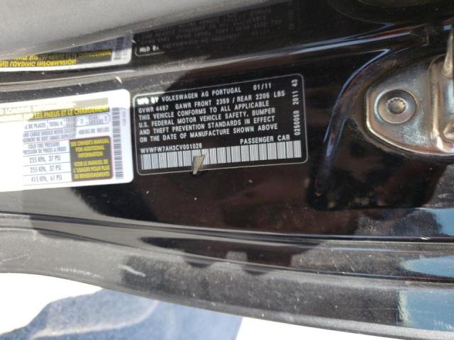 Photo 10 from auction – 2012 VOLKSWAGEN EOS LUX with VIN WVWFW7AH3CV001026