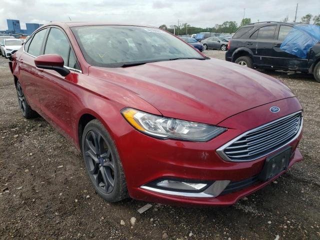 FORD FUSION SE 2018 with VIN 3FA6P0HD2JR136439 - Photo from auction