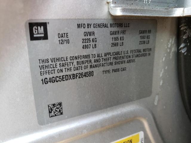 Photo 10 from auction – 2011 BUICK LACROSSE C with VIN 1G4GC5EDXBF264580