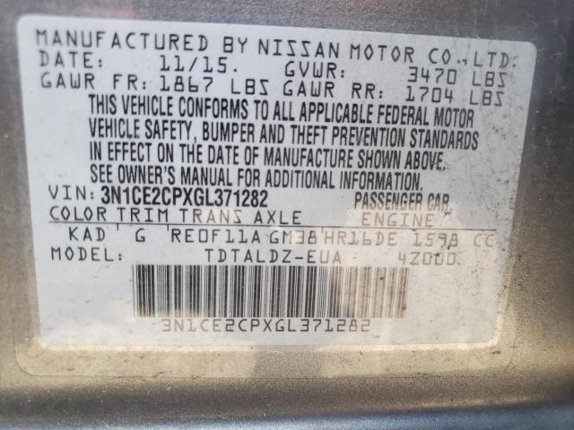 Photo 10 from auction – 2016 NISSAN VERSA NOTE with VIN 3N1CE2CPXGL371282