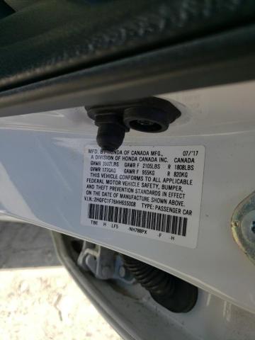 Photo 10 from auction – 2017 HONDA CIVIC EXL with VIN 2HGFC1F76HH655008