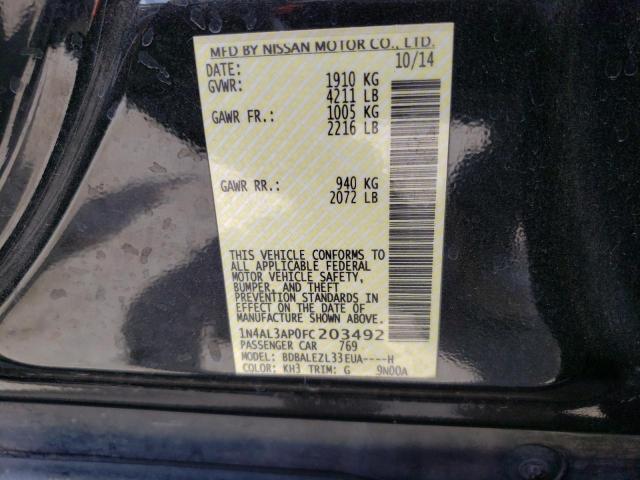 Photo 10 from auction – 2015 NISSAN ALTIMA 2.5 with VIN 1N4AL3AP0FC203492