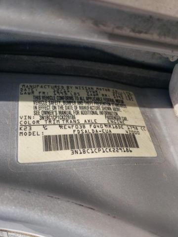 Photo 10 from auction – 2012 NISSAN VERSA S with VIN 3N1BC1CP1CK229186