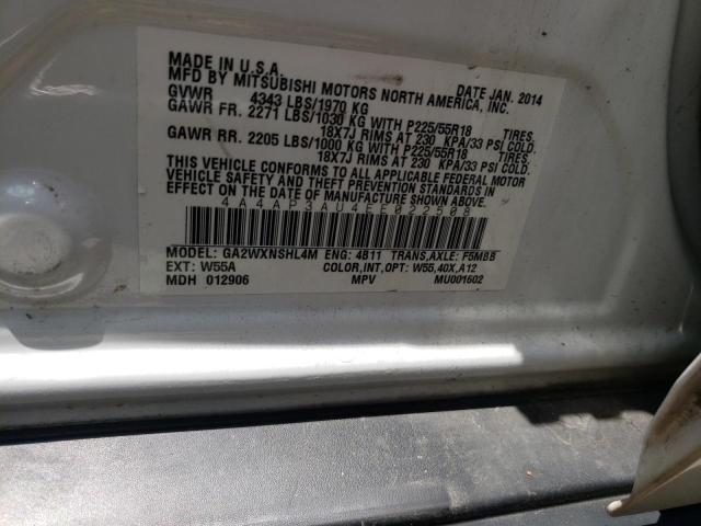 Photo 10 from auction – 2014 MITSUBISHI OUTLANDER with VIN 4A4AP3AU4EE022508